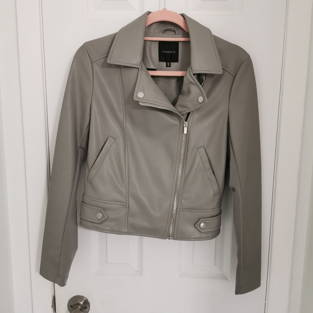 Dynamite Faux Leather Jacket